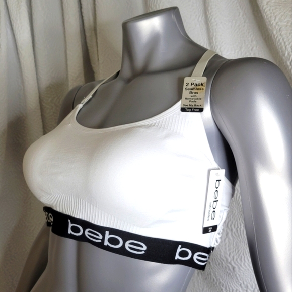 🍃🌷Bebe Barlette Mesh Sports Bra 2pk Bundle - Picture 3 of 11